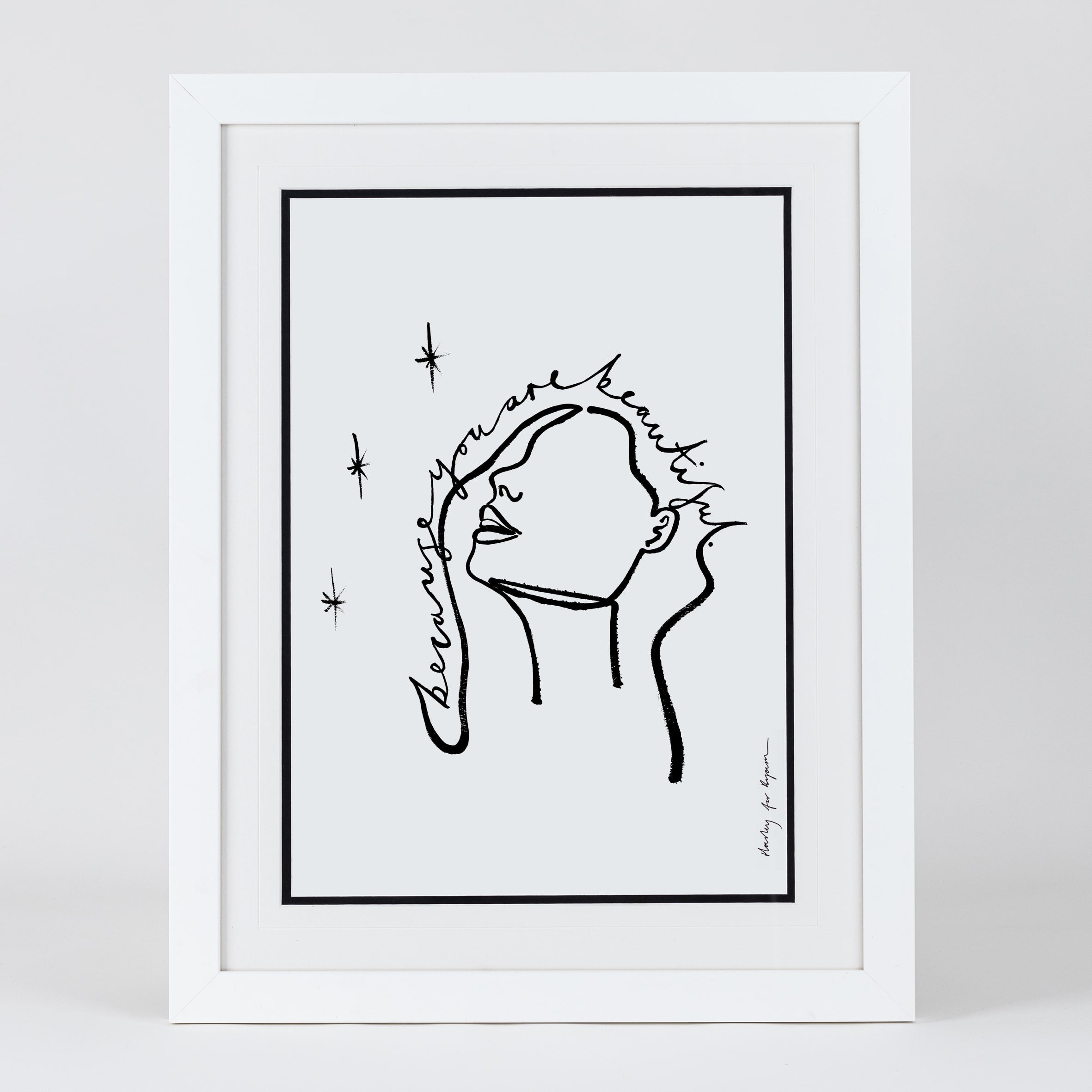 You Are Beautiful – Framed Print - BYAM England