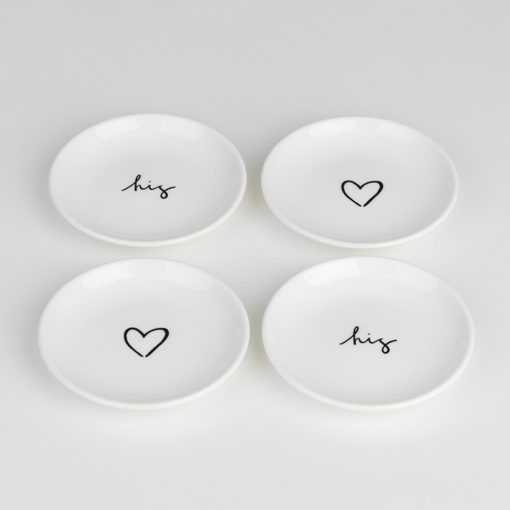 Set of 2 Coasters - His, His