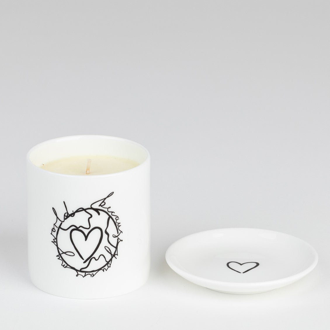 Set of 2 Coasters -Love You, Heart