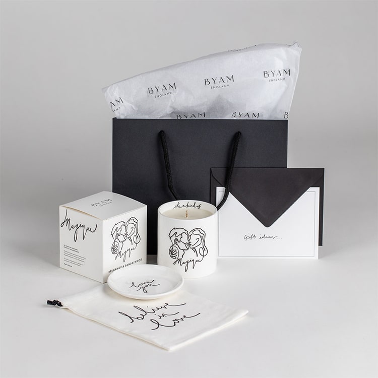 Candle + Coaster – Gift Set - BYAM England