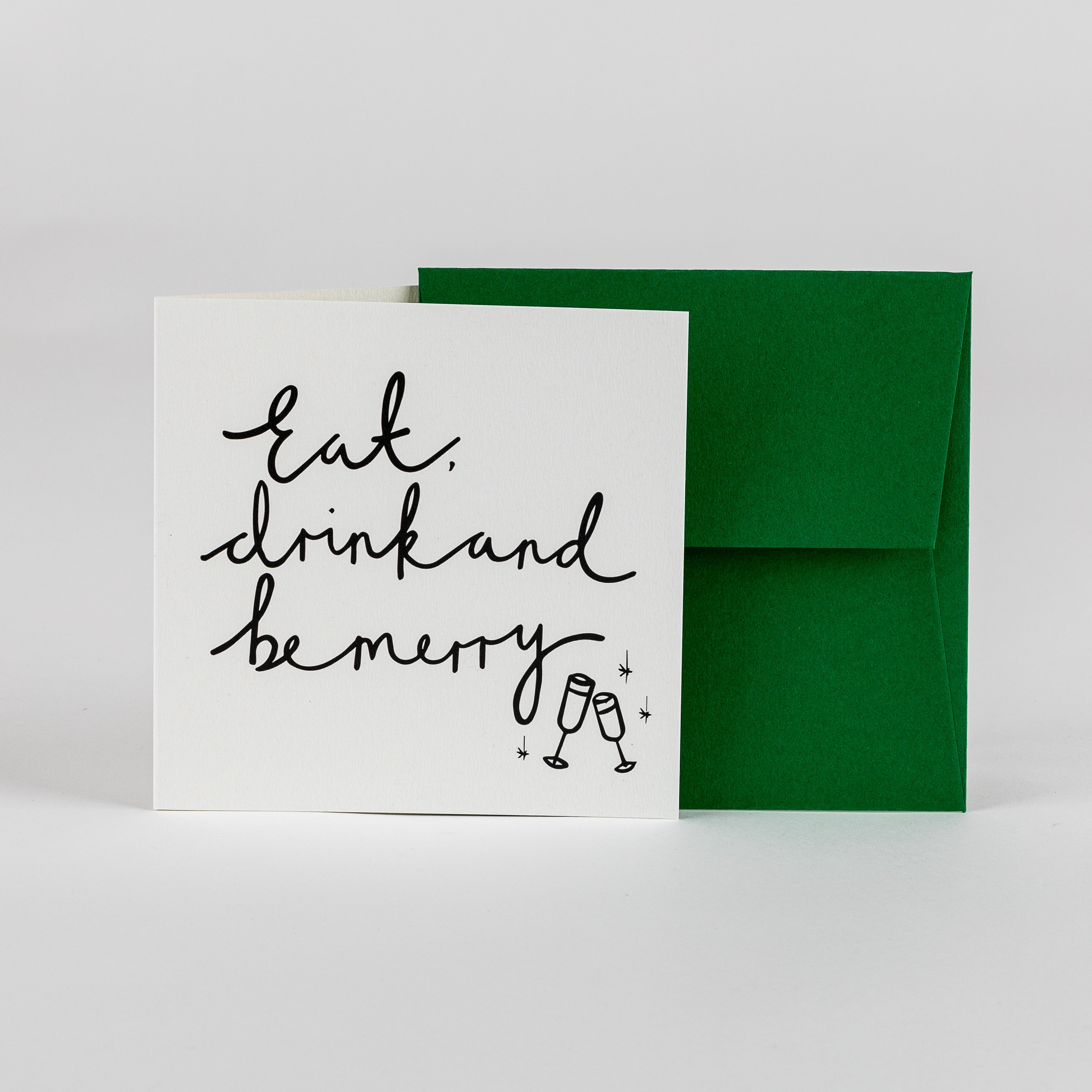 Eat, Drink and Be Merry - Christmas Card