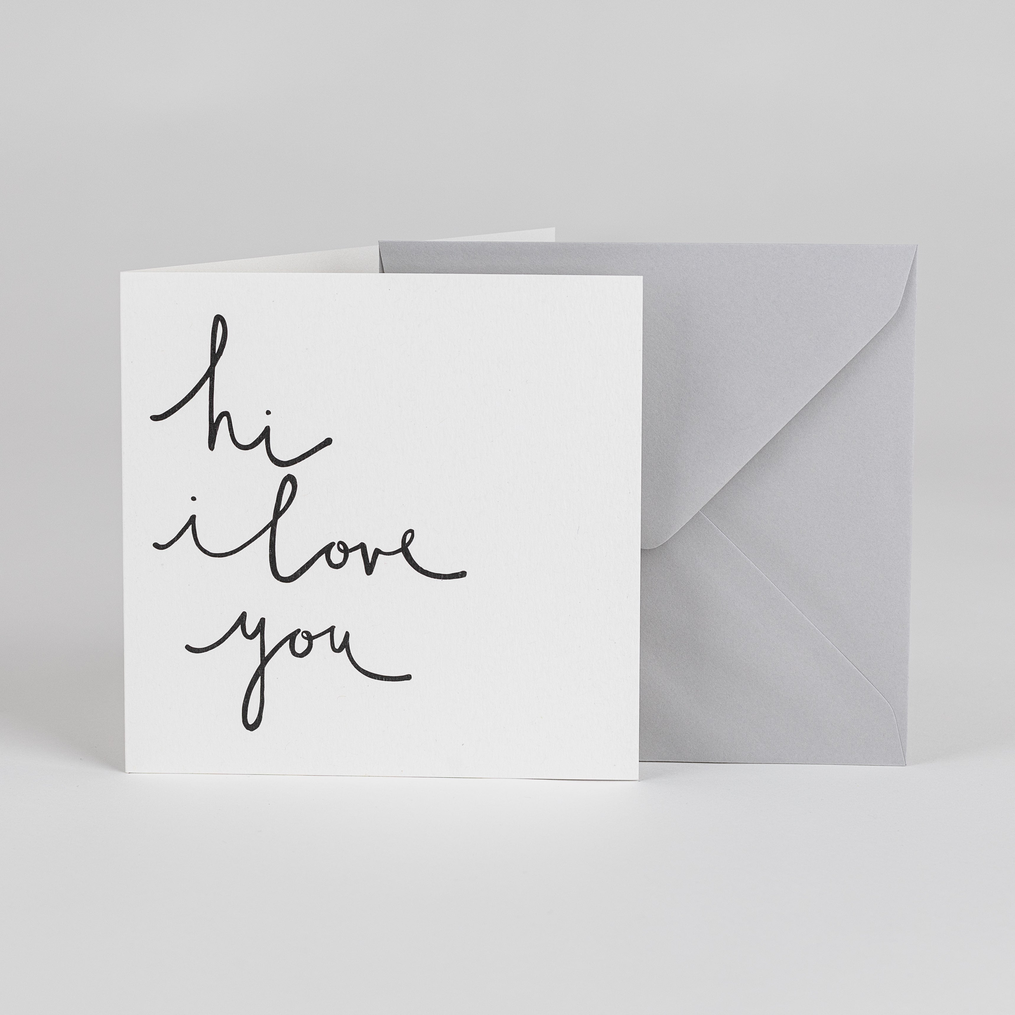 Hi I Love You – Greetings Card - BYAM England