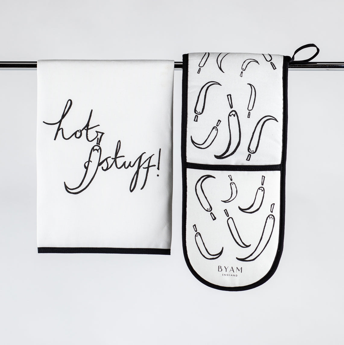 Tea Towel, Oven Glove, Greeting & Gift Card – Gift Set