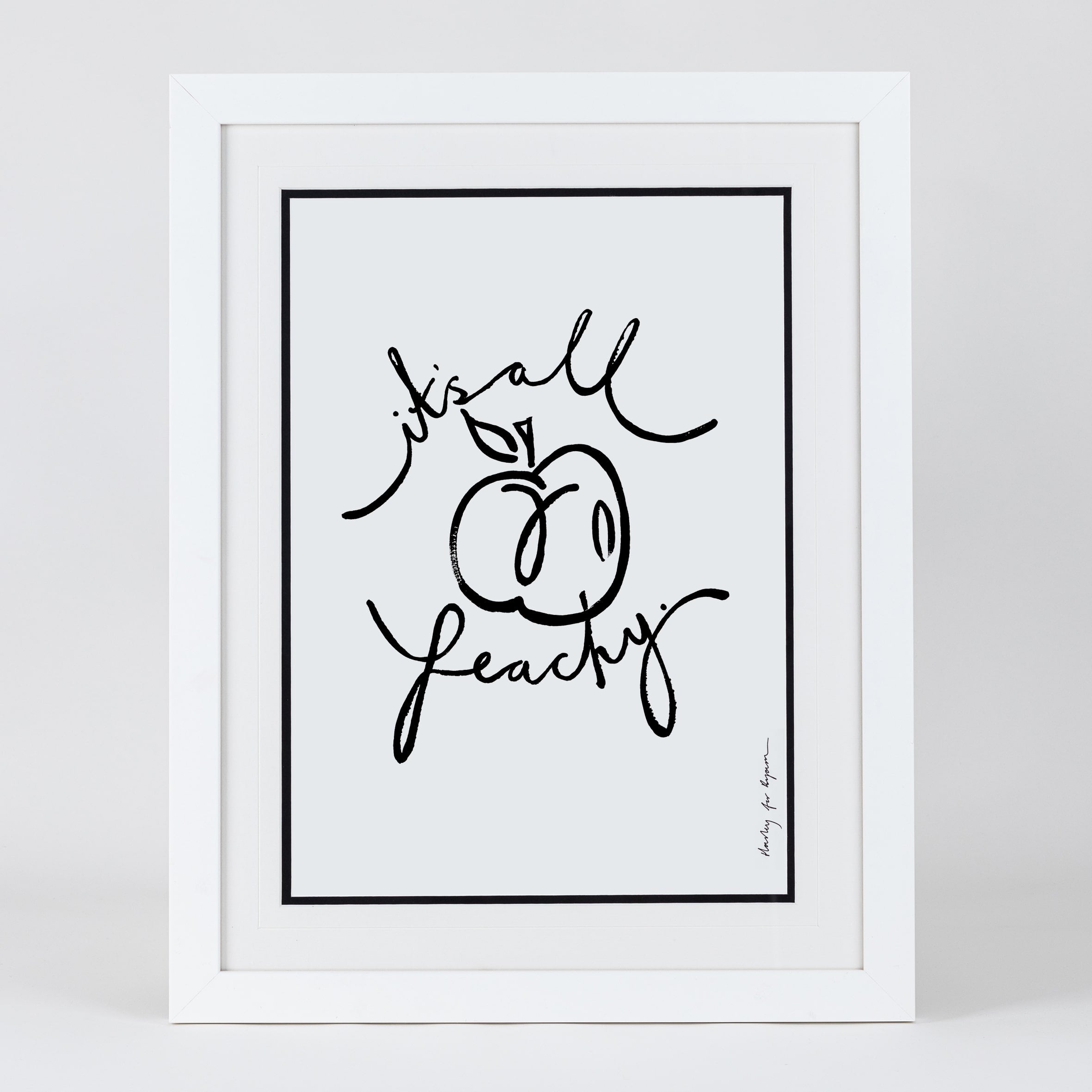 It’s All Peachy – Framed Print - BYAM England