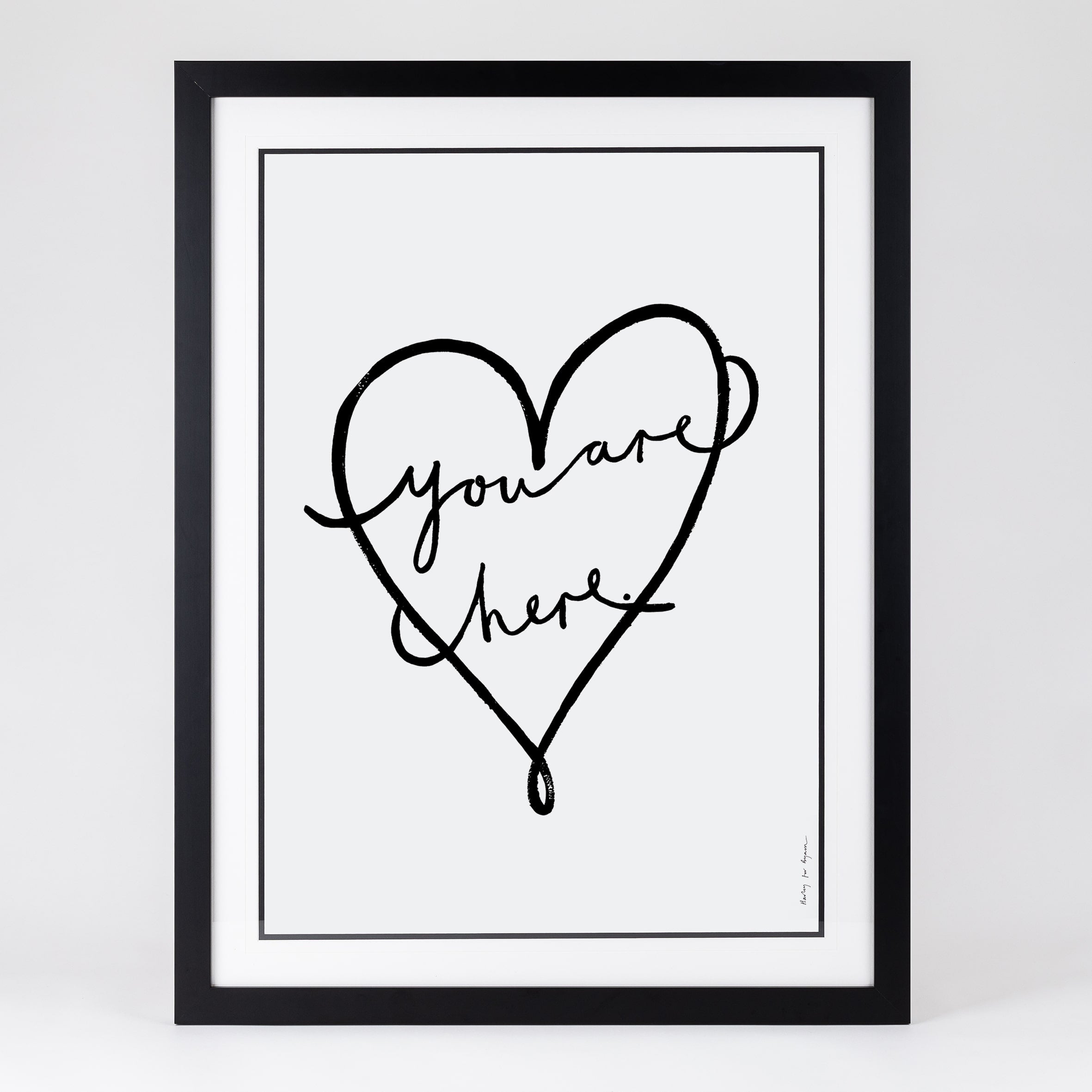 You are Here – Framed Print - BYAM England