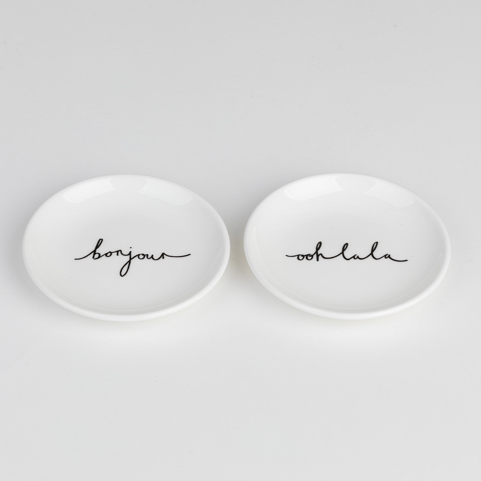 Set of 2 Coasters - Bonjour, Ooh La La