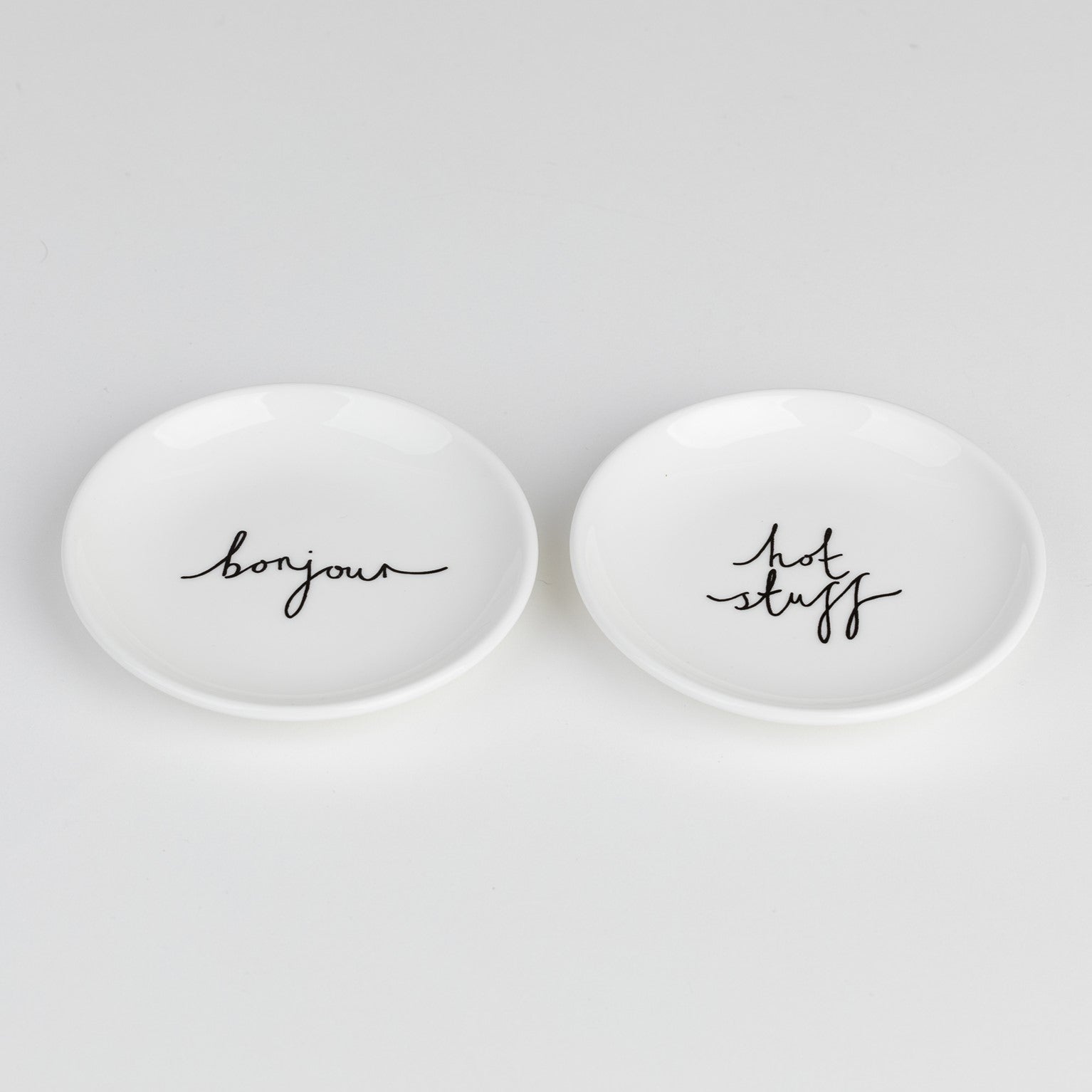 Set of 2 Coasters - Bonjour, Hot Stuff