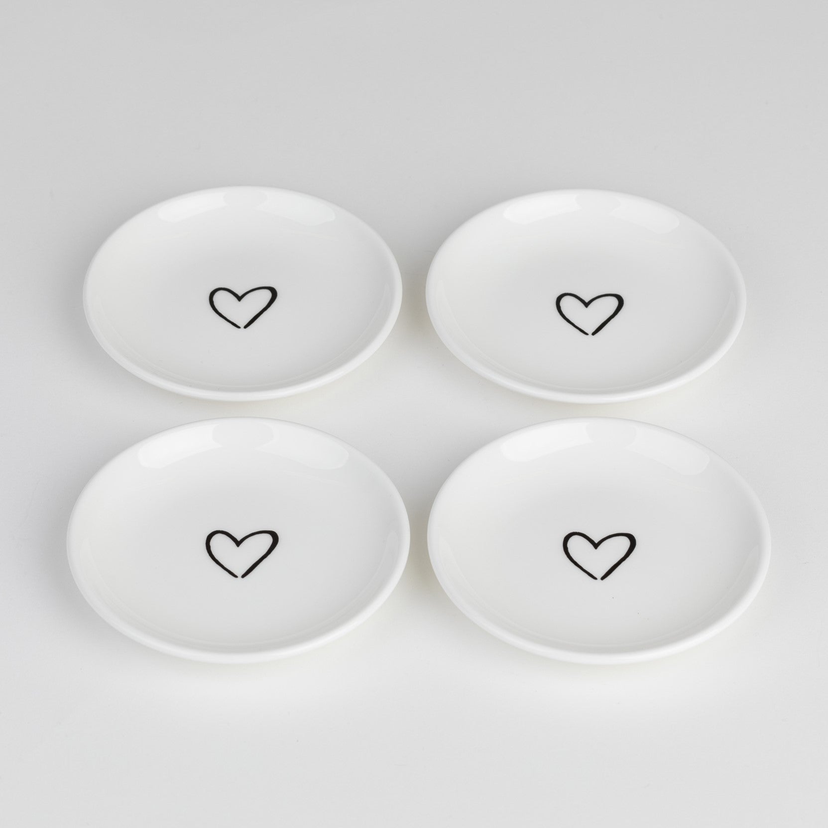 Set of 4 Coasters - Hearts