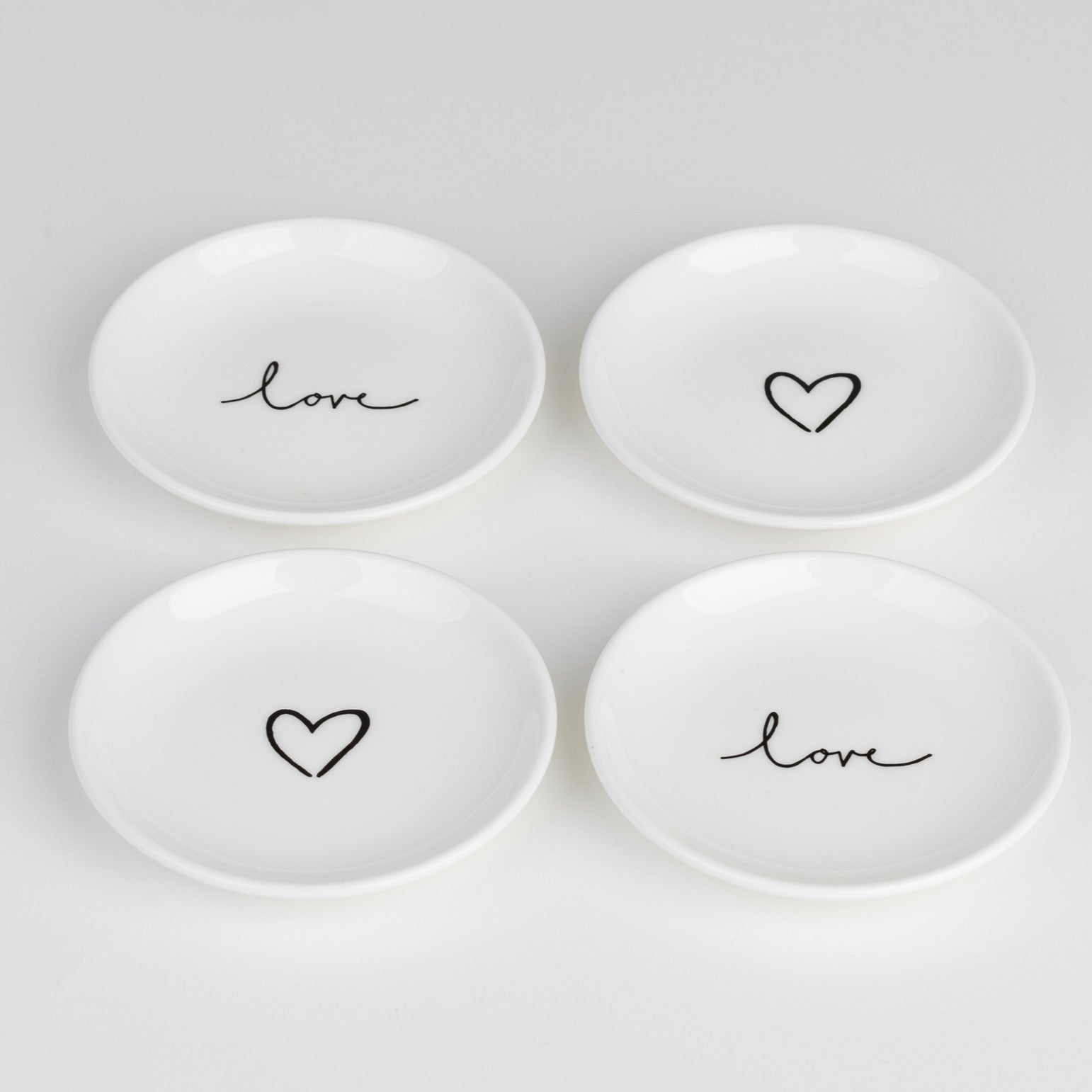 Set of 2 Coasters -Love, Love